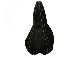 Gelb Faden Echtleder Schaltmanschette Schaltsack Für SEAT IBIZA 1999-2002 - Bild 1 von 1