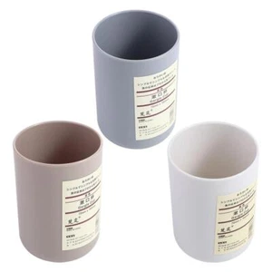 Vasos de baño taza de plástico enjuague bucal café té agua taza hogar color sólido - Imagen 1 de 13