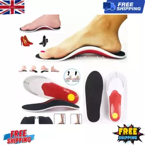 Orthotic Insole High Arch Foot Support Flat Feet Plantar Fasciitis inner soles - Picture 1 of 14