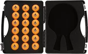 JOOLA Tour Carrying Case - Ping Pong Paddle Case with 18 40mm 3 Star Competition - Picture 1 of 6