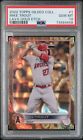 2022 Mike Trout Topps Gilded Lava Gold Etch # 4/10 PSA 10 Rare SSP Angels
