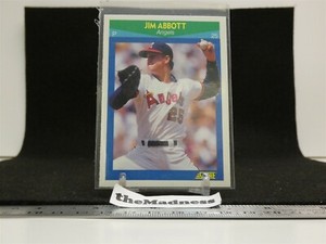 1990 Score Rising Star Jim Abbott Baseball Cards #5 California Angels