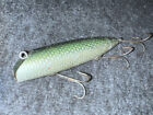 VINTAGE SOUTH BEND BASS-ORENO LURE GREEN SCALE NO EYES EARLY MODEL (#BS002)