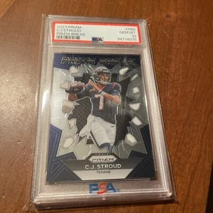 2023 Prizm Cj Stroud Prizm Break Rookie RC #PB6 PSA 10 GEM MT Texans - Picture 1 of 2