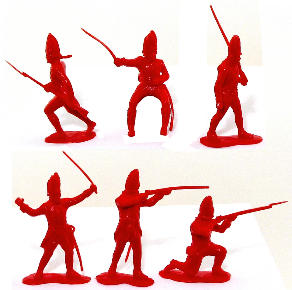 Marx Recast 54mm 1776 British - 25 in 6 poses - 1990s - EXTREMELY low stock! - Image 1 of 1