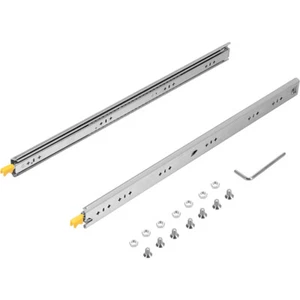 36 in Drawer Slides with Lock 1 Pair 250 lbs 3-Fold Full Extension Ball Bearing - Picture 1 of 7
