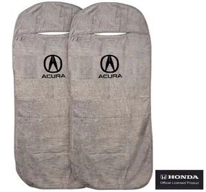 Seat Armour 2 Piece Front Car Seat Covers For Acura - Grey Terry Cloth - Picture 1 of 1