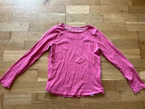 Mädchen Alter 10-11 Jahre Monsun Rosa T-Shirt Oberteil Langarm  - Bild 1 von 3