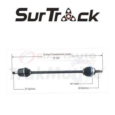 SurTrack CV Axle Shaft for 1990-1993 Honda Accord 2.2L L4 - Constant np Foto 1 de 4