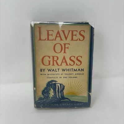 Leaves of Grass by Walt Whitman Modern Library Giant G 50 Vintage HCDJ - Image 1 of 4