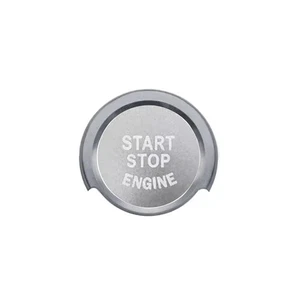 2x Silver Car Engine Start Push Button Cover For BMW 1 2 3 4 Series Easy Install - Picture 1 of 7