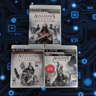 Lot of PS3 Games Assassin's Creed Brotherhood Revelations III 3 - Image 1 of 4