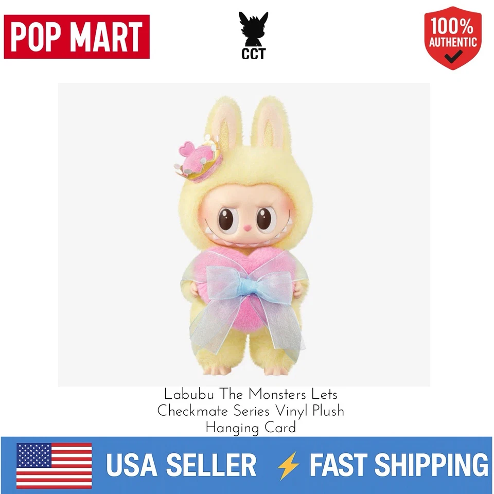 *USA *AUTHENTIC POP MART LABUBU THE MONSTERS - Let's Checkmate Queen Keychain - Image 1 of 4