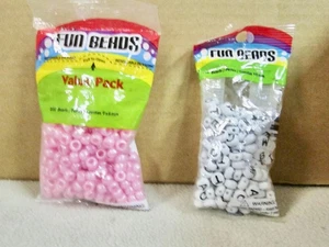 2 bolsas de cuentas divertidas para hacer joyas artesanales para niños (F) - Imagen 1 de 6