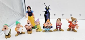 Disney Snow White  7 Dwarves  Evil Witch  PVC Figurines cake topper - Picture 1 of 8