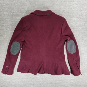 Blazer Hawthorne Tweed 41 Mujer Medicum Chaqueta Borgoña Parches en el Codo Botones - Imagen 1 de 15