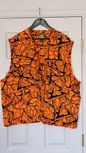 Cabela's Seclusion Blaze Orange Zippered Hunting Vest With Pockets Acrylic - Picture 1 of 3