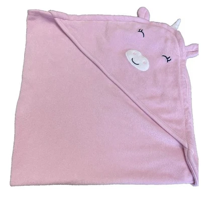Carter's Child of Mine Bebé Niño Pequeño Rosa Unicornio Toalla con Capucha Manta Felpa Suave Foto 1 de 4