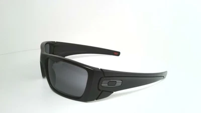 Oakley Fuel Cell 9096-29 Matte Black Frames Gray Lens Flag Icon Sunglasses - Image 1 of 4