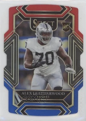 2021 Select Club Level Red & Blue Prizm Die-Cut Alex Leatherwood #286 Rookie RC - Image 1 of 2