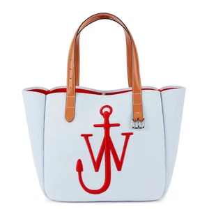 Bolso de Mano Cinturón JW ANDERSON Ancla Logo Bordado Lona Azul Rojo PVP375 - Imagen 1 de 14