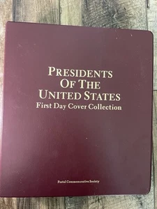 1986 Presidents Of The USA First Day Cover Stamp Album Postal Commemorative - Picture 1 of 23
