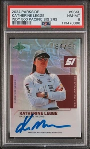 PSA 8 NM-MINT 2024 Parkside Indy 500 Signature SSKL Katherine Legge Auto 84/99 - Picture 1 of 3