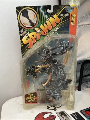 Figura Mcfarlane Toys Spawn Series 7 Scourge 1996 escala 7" variante negra sellada Foto 1 de 4