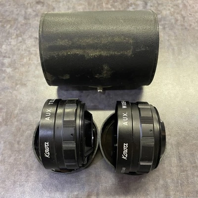 Teleobjetivo Kowa Vintage y Lente Gran Angular con Estuche Nº Japonés 17875 y 17748 Foto 1 de 4