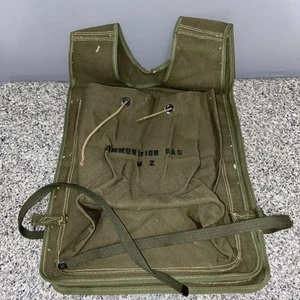 NOS WWII M2 AMMO VEST for 81MM & 60mm mortar OD GREEN ORIGINAL NEW - Picture 1 of 8