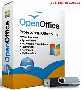 Open Office Software Suite for Windows-USB-Word Processing-Home-Student-Business - Picture 1 of 9