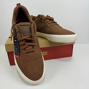 NUEVO EN CAJA Levi's Performance Hombre Lancer Zapatos Bronceados/Marrones Tenis Confort Talla 12 - Imagen 1 de 10