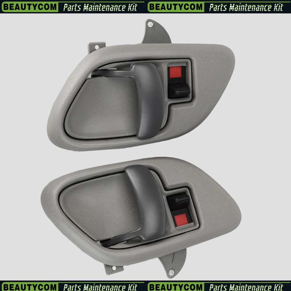 Interior Door Handle w/ Bezel Pair Set For Chevrolet C1500 C2500 C3500 Tahoe USA - Image 1 of 4