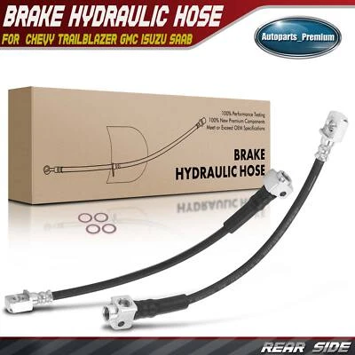2x Manguera hidráulica de freno trasero izquierdo y derecho para Chevy Trailblazer GMC Isuzu Saab Foto 1 de 4