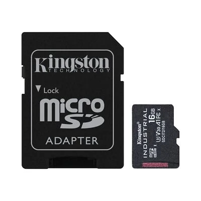 16GB Kingston Technology Industrial UHS-I Class 10 Micro SDHC Memory Card - Image 1 of 3