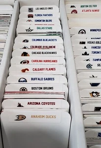 (33) STANDARD Sport Kartenteiler mit 32 KOSTENLOSEN NHL Teams Logos Etiketten - Bild 1 von 5