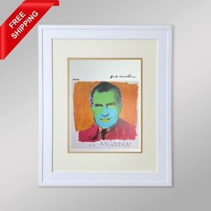 Andy Warhol - Vote McGovern, 1972 - Original Hand Signed Print with COA