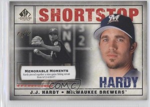 2008 SP Legendary Cuts Memorable Moments 1/1 JJ Hardy #91.2 a8r