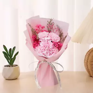 Scented Soap Flower Bouquet Soft Touch Realistic 30X18Cm Handmade Anniversary - Picture 1 of 15