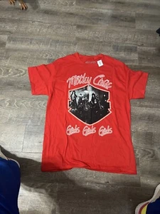 NEW RED MOTLEY CRUE Band T-shirts Size Large - Picture 1 of 4
