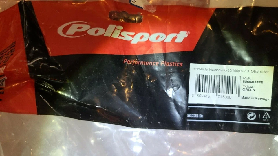 Guardabarros trasero Polisport 8560400009 verde nuevo en embalaje original Foto 1 de 1