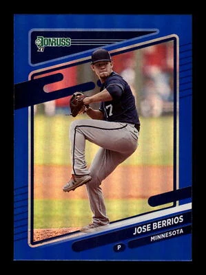 2021 Donruss Holo Blue #164 Jose Berrios Minnesota Twins - Image 1 of 2