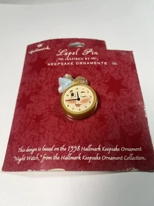 Hallmark Reloj Nocturno Solapa Pin Inspirado en Adornos de Recuerdo Ratón Reloj Reloj Reloj - Imagen 1 de 1