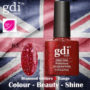 UK SELLER Gdi Nails Diamond Glitters K03 UV/LED Gel Soak Off nail polish