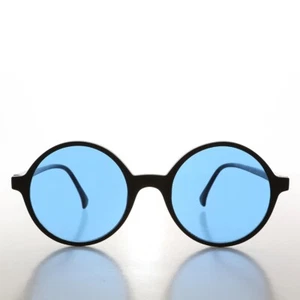 Round Sunglasses with Blue Lens - Viva - Picture 1 of 3