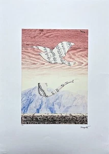 RENÉ MAGRITTE - Colombe Avec une Pipe - signed, numbered edition 60/100, 50x70cm - Picture 1 of 4