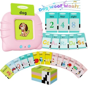 Toddler Toys Talking Flash Cards for 2 3 4 5 6 Year Old Boys and Girls, Autism S - Picture 1 of 11