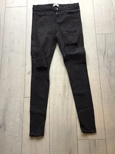 Hera London Herren Skinny Jeans Washed Black 28reg Ripped Stretc Decent Conditio - Bild 1 von 5