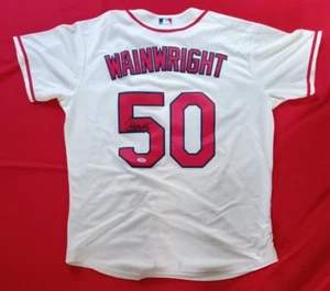 Adam Wainwright Cardinals MLB Baseball Autographed Signed Custom Jersey PSA - Picture 1 of 4
