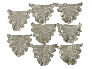 Eight Vintage Ecru Crochet Pieces - Picture 1 of 2
